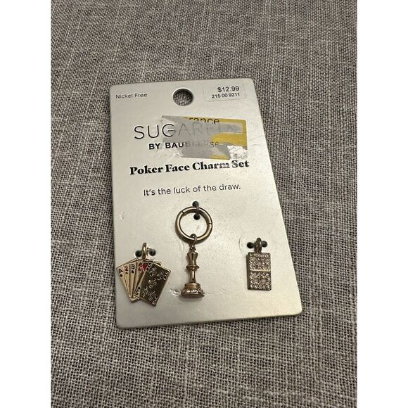 Jewelry - SUGARFIX by BaubleBar‎ Cook Customizable Gold Bracelet Charm Set 3pc A10